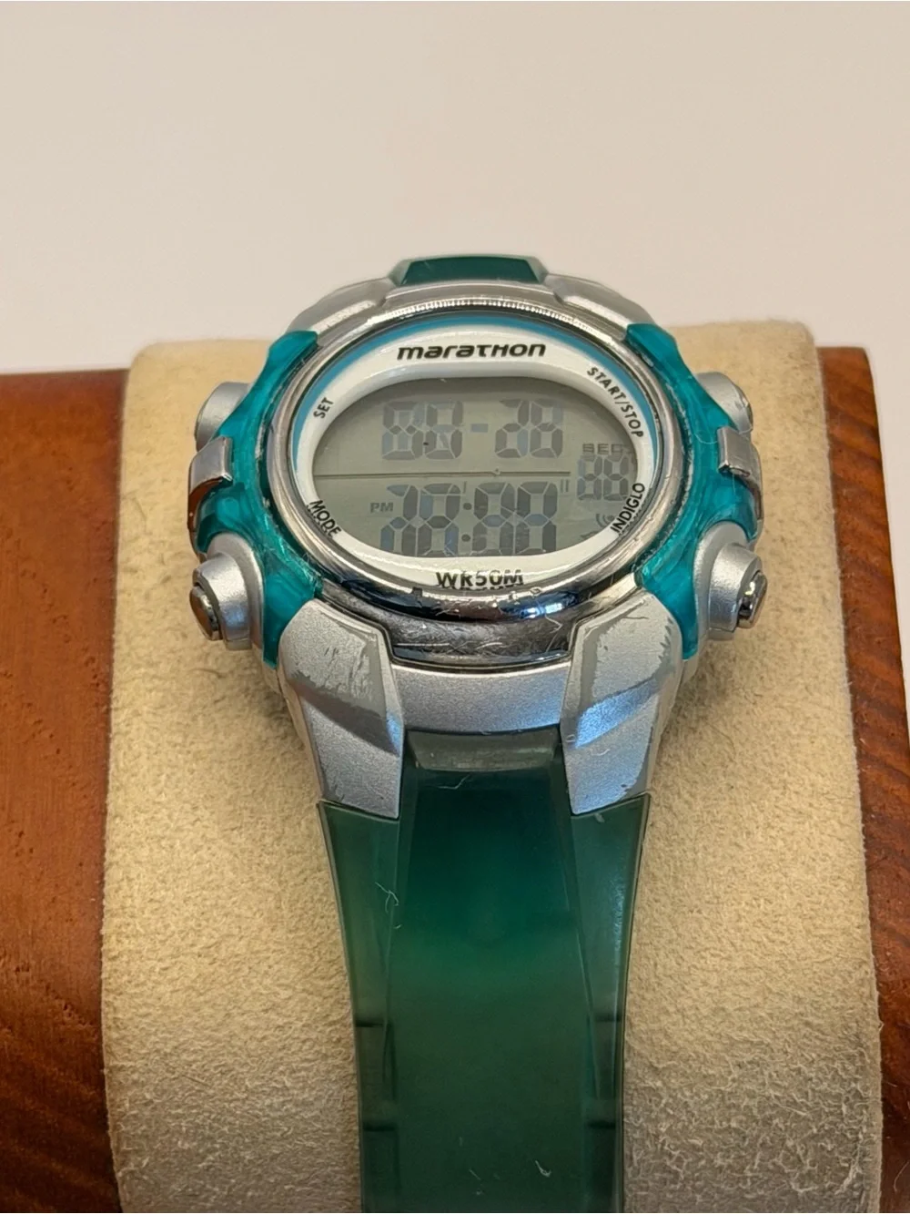 Vintage‎ 2005 Marathon Jelly 34mm Women's Quartz Digital Sport Watch Size 4-7.5